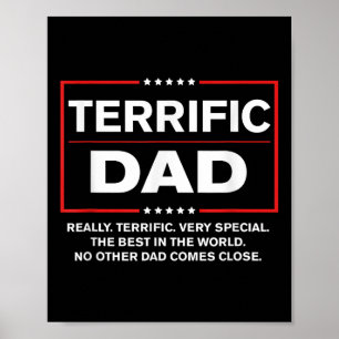 Poster Papa génial - Drôle Donald Trump Fête des pères
