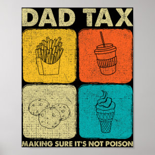 Poster Papa Impôt S'assurer que ce n'est pas du poison 1