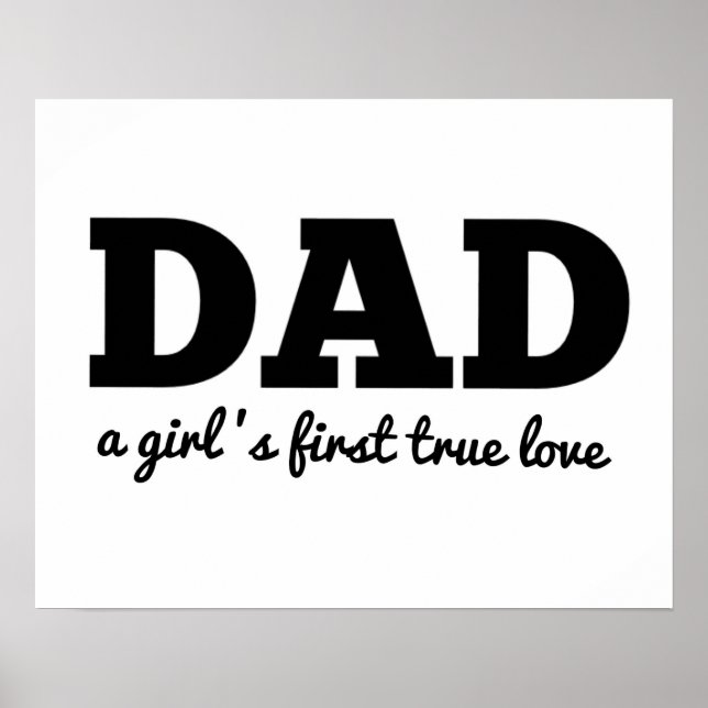 Poster Papa, la première vraie Fête des pères d'amour d'u (Devant)