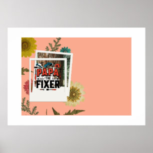 Poster Papa L'affiche Fixer - Fête des pères Handyman Cad