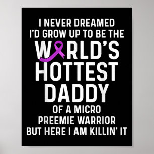 Poster Papa Micro Prématuré Nicu Naissance Prématurée Nou