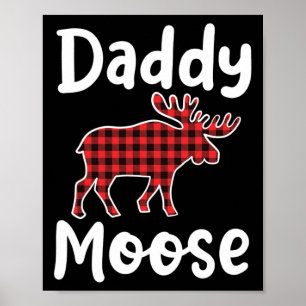Poster Papa Moose Matching Famille Joyeux Noël En Juillet