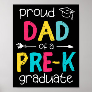 Poster Papa Père Prek Famille préscolaire Correspondance