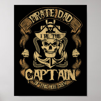 Poster Papa Pirate Sois Le Capitaine Fête Des Pères