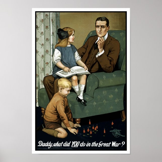 Poster Papa, qu'as-tu fait dans la grande guerre ? Premiè (Devant)
