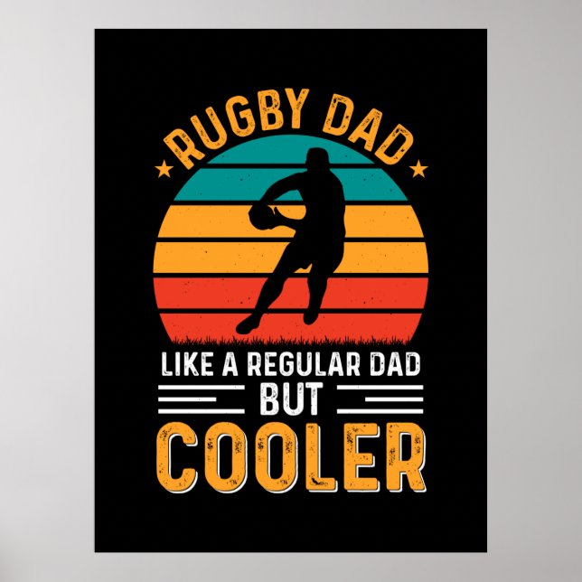 Poster Papa Rugby (Devant)