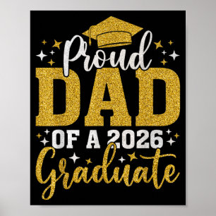 Poster Papa senior 2026 fier papa d'une promotion de 2026