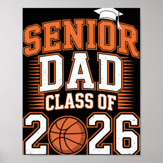 Poster Papa senior Cl de la promotion 2026 diplômé de bas