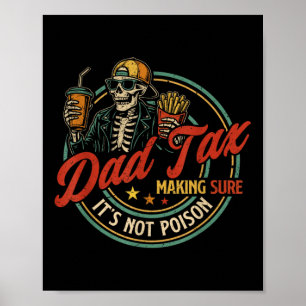 Poster Papa Taxe Assurant Que Ce N'est Pas Squelette De P
