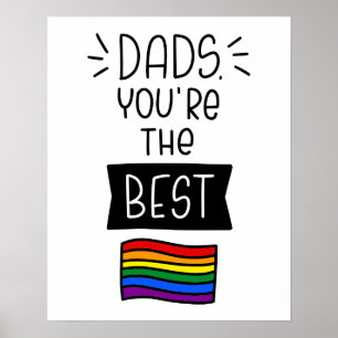 Poster Papa, tu es la meilleure des Fêtes des pères