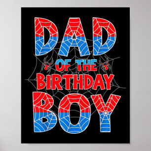 Poster Papa Web Sder de la famille du garçon d'anniversai