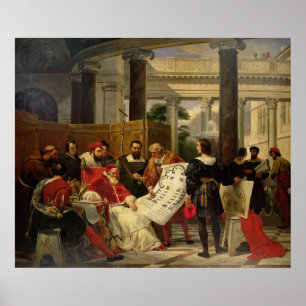 Poster Pape Julius II ordonnant Bramante