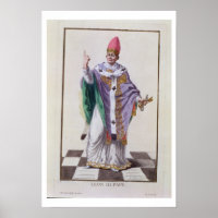 Pape Léon III (795-816) de Receuil des Estampes,