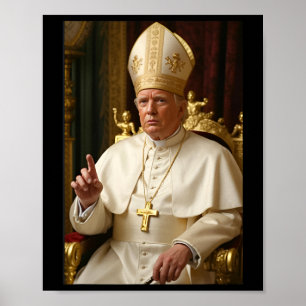 Poster Pape Trump Drôle Le Président Trump Veut être Futu
