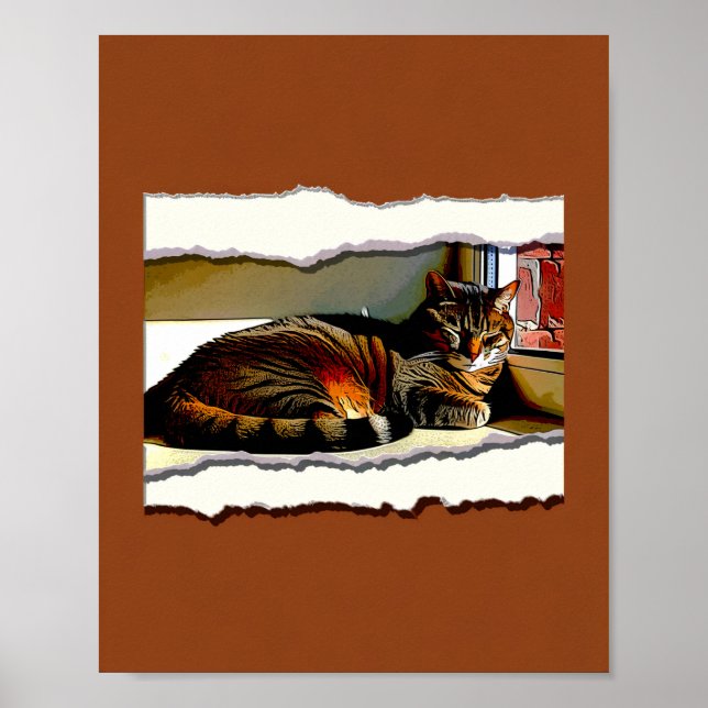 Poster Paper Cutout Resting House Art Print (Devant)