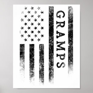 Poster Papi Drapeau Américain Patriotique Usa Fête Des Pè