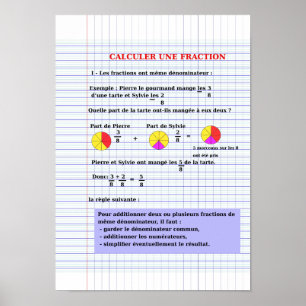 Poster Papier à 6 calculer (Matte)
