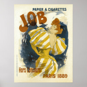 Poster Papier A Cigarettes Publicité Vintage française