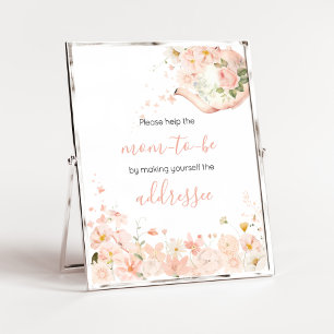 Poster Papier à Lettre "Thé pour Deux" à Motif Floral Ros