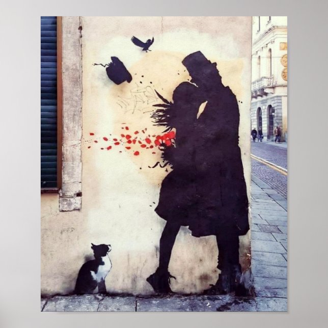 Poster Papier d'affiche de la valeur d'impression de chat (Devant)