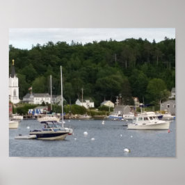 Poster Papier de Boothbay Harbour 11 po x 8,5 po (