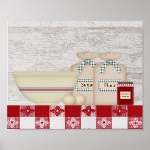 Poster Papier de cuisine de grand-mère