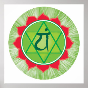 Poster Papier de l'affiche Coeur Anahata Chakra