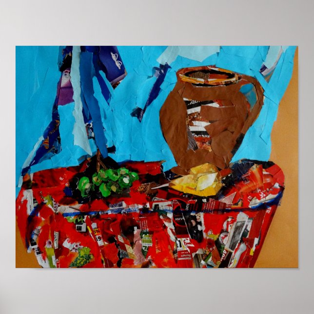 Poster Papier de l'affiche de la valeur du collage de la  (Devant)