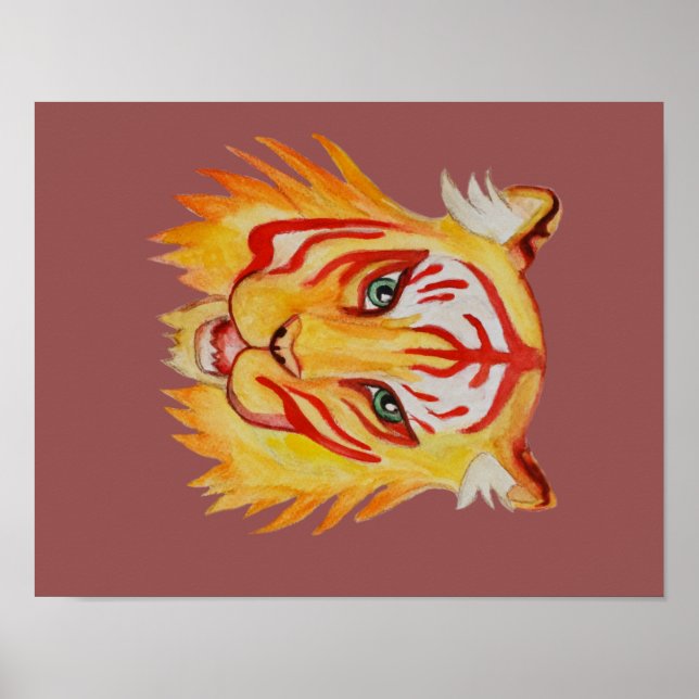 Poster Papier de l'affiche de valeur du dessin facial de  (Devant)