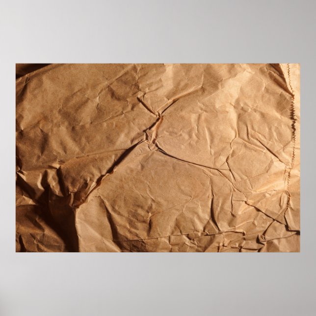 Poster Papier d'emballage Recyclé. Texture. (Devant)