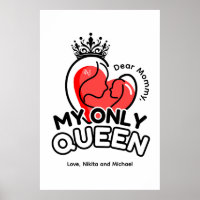 Poster Papier (mat) : Ma seule reine