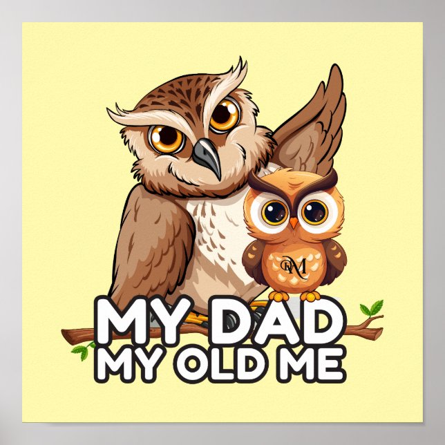 Poster Papier (mat) : Mon père Mon vieux moi (Devant)