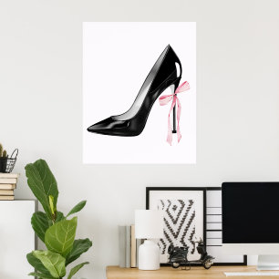 Poster Papier peint à ruban féminin mignon