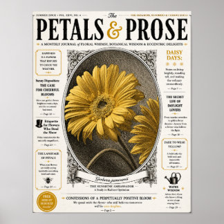 Poster Papier peint de couverture de magazine de Gerber D