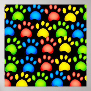 Poster Papier peint de patte