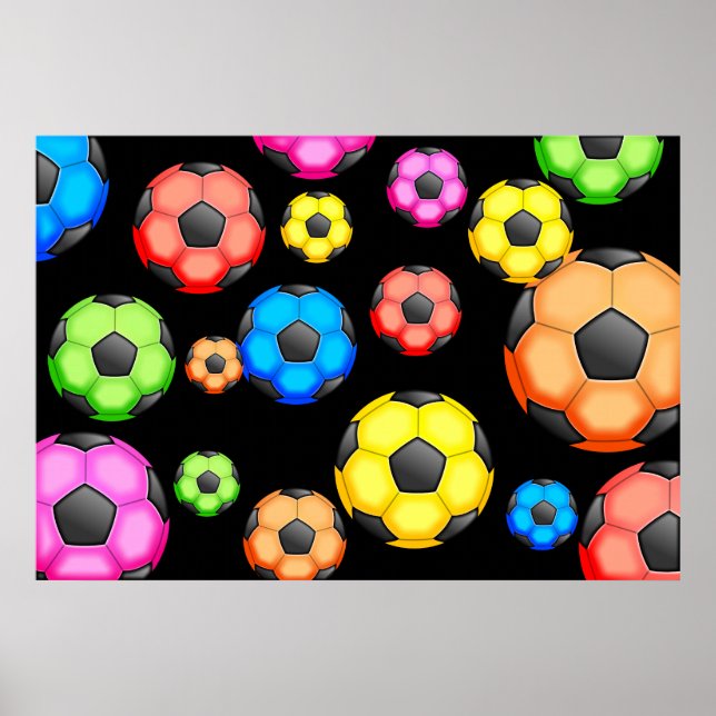 Poster Papier peint de soccer (Devant)