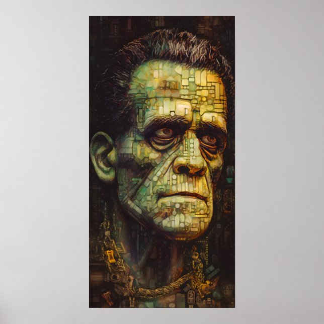 Poster Papier peint du Monster Phone de Frankenstein ou (Devant)