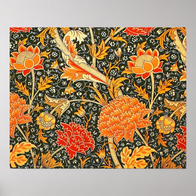 Poster Papier peint fleur de William Morris Cray (Devant)
