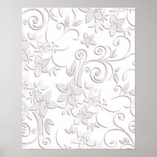 Poster papier peint fleurs 1