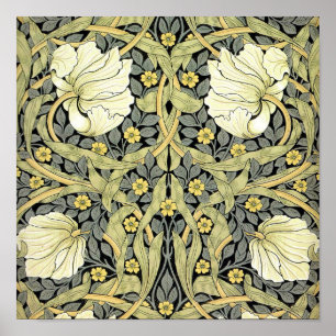 Poster Papier peint floral William Morris Pimpernel