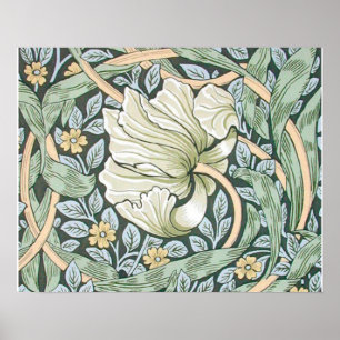 Poster Papier peint floral William Morris Pimpernel