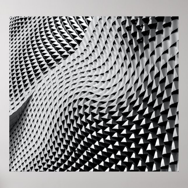 Poster Papier peint numérique gris (Devant)