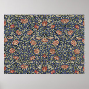 Poster Papier peint Tudor Rose de William Morris