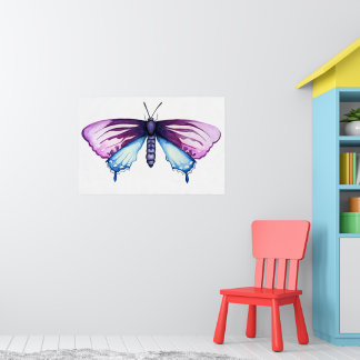 Poster papillon à queue épaisse de pin de Californie