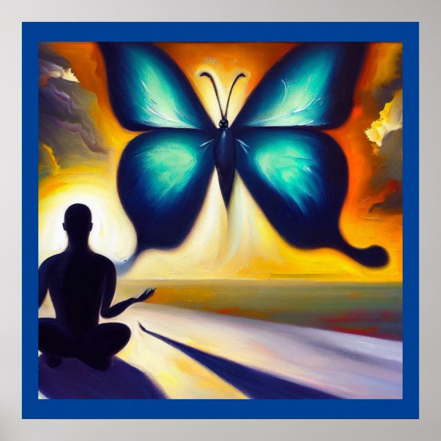 Poster Papillon animal Spirit 3 (Devant)