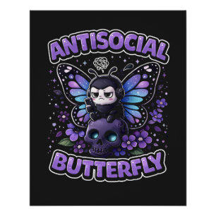 Poster Papillon Antisocial
