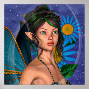 Poster Papillon de fée