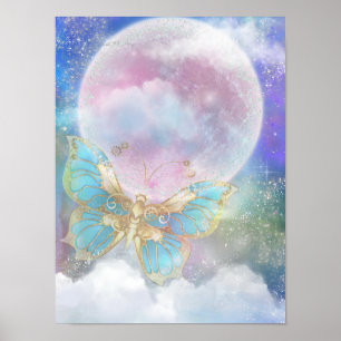 Poster Papillon de lune