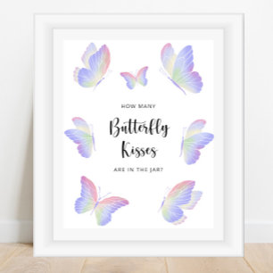 Poster Papillon devinez combien de papillons embrasse