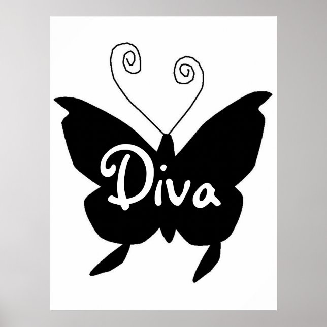 Poster Papillon Diva (Devant)